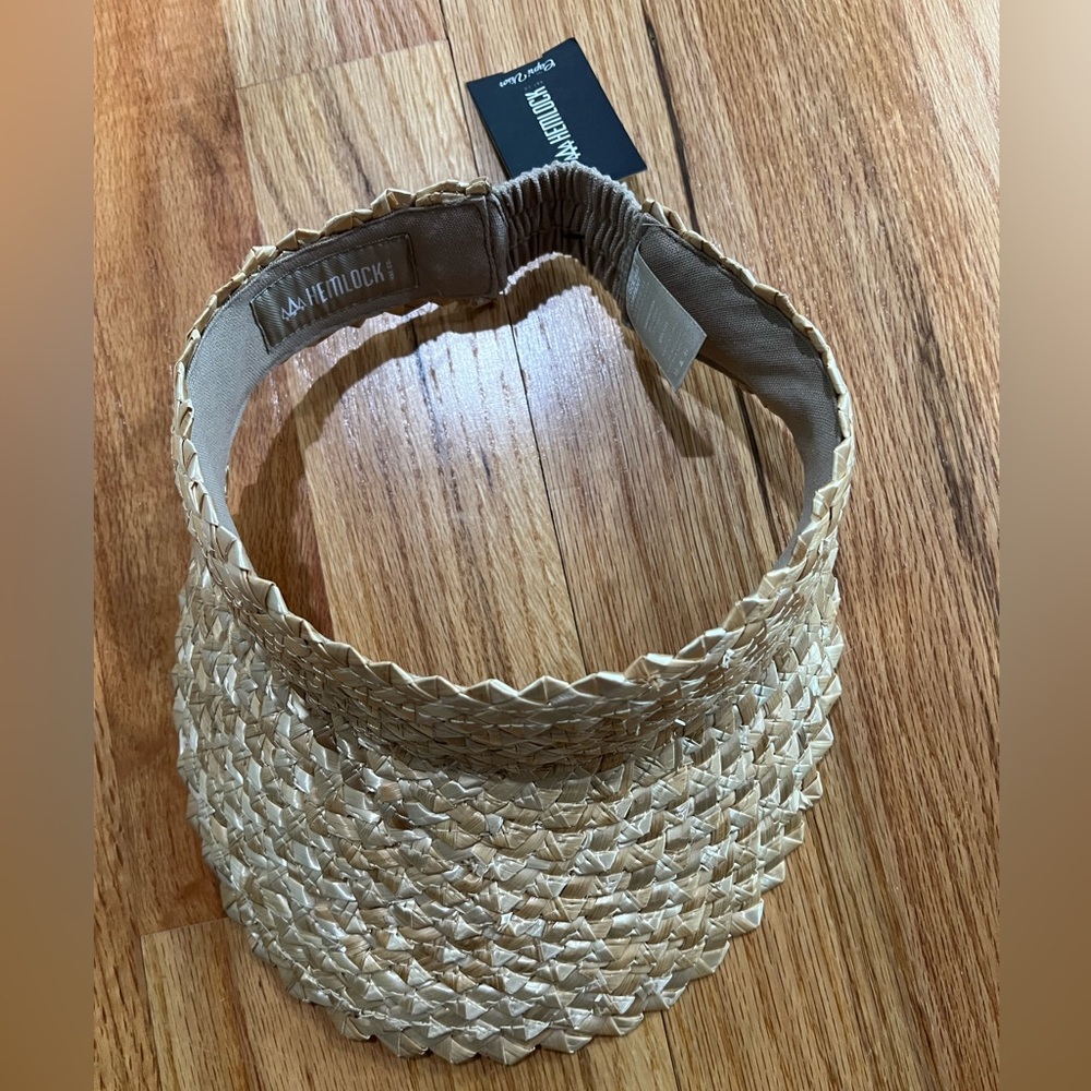 Hemlock Tan Woven Visor Hat